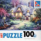 Garden Cottage - 100 Pieces Jigsaw Art Puzzle