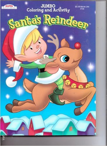 Kappa Jumbo Coloring & Activity Book ~ Santa's Reindeer