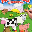 Animals - Sticker Coloring Book with 20 Stickers