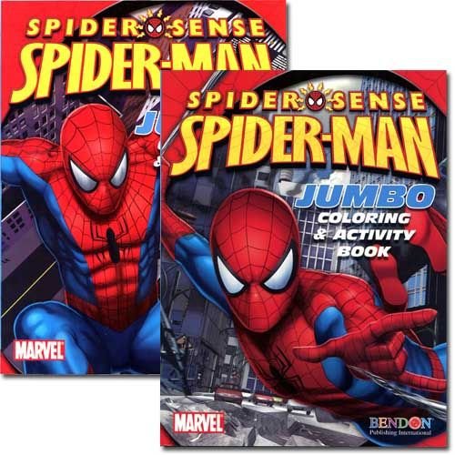 1 Piece Spiderman Jumbo Coloring & Activity Book 96 Pg - Assorted