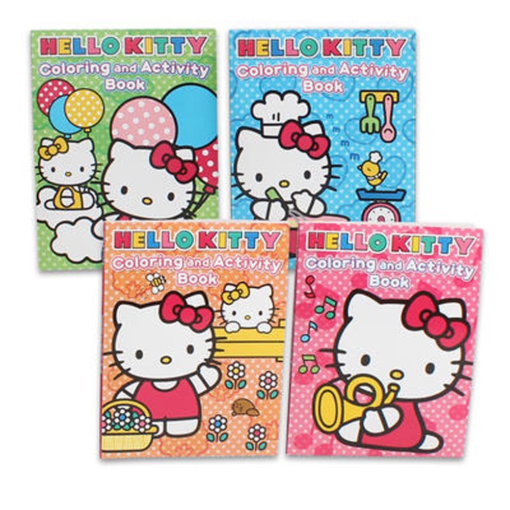 Hello Kitty Coloring Book, 96pgset of 4