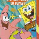 SPONGEBOB SQUAREPANTS PARTY INVITATIONS (8 INVITATIONS ; 8 THANK YOU POSTCARDS)