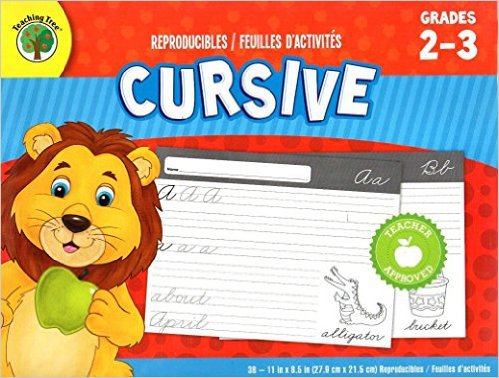 Cursive - Reproducible 38 Educational Sheets Workbook - Grades 2-3