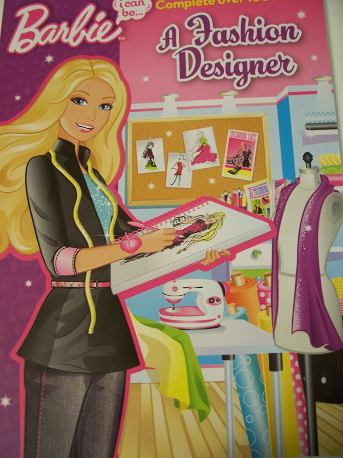 Barbie Educational Paperback I Can Be a Fashion Designer (8" x 11