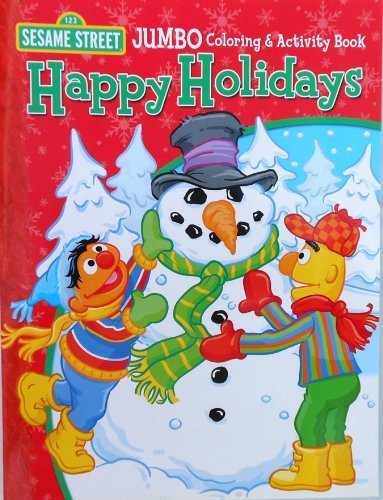 Sesame Street Jumbo Coloring and Activity Book Happy Holidays by sesame ...
