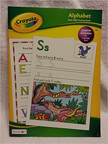 Crayola Alphabet Basic Skills Activity Book Ages 4+