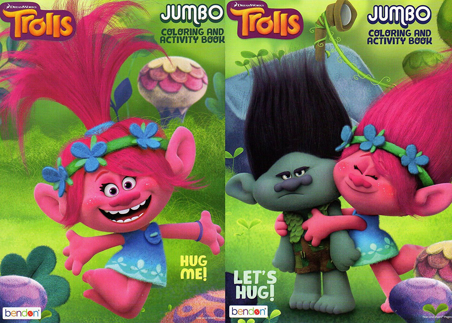 Dreamworks Trolls - Jumbo Coloring and Activity Book [Set of 2 Books] - v1