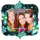 Darice LockerLookz Locker Frame - Aqua Flowers