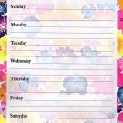 Magnetic Dry Erase Calendar - Weekly Planner - (Full sheet Magnetic) - v3