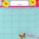 Magnetic Dry Erase Calendar