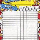 Chore Chart / Planner / Progress Charts - Magnetic Dry Erase Chore Chart - (Full sheet Magnetic)
