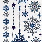 Nappy Christmas Metallic Temporary Tattoos - 1 sheet