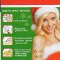 Nappy Christmas Metallic Temporary Tattoos - 1 sheet