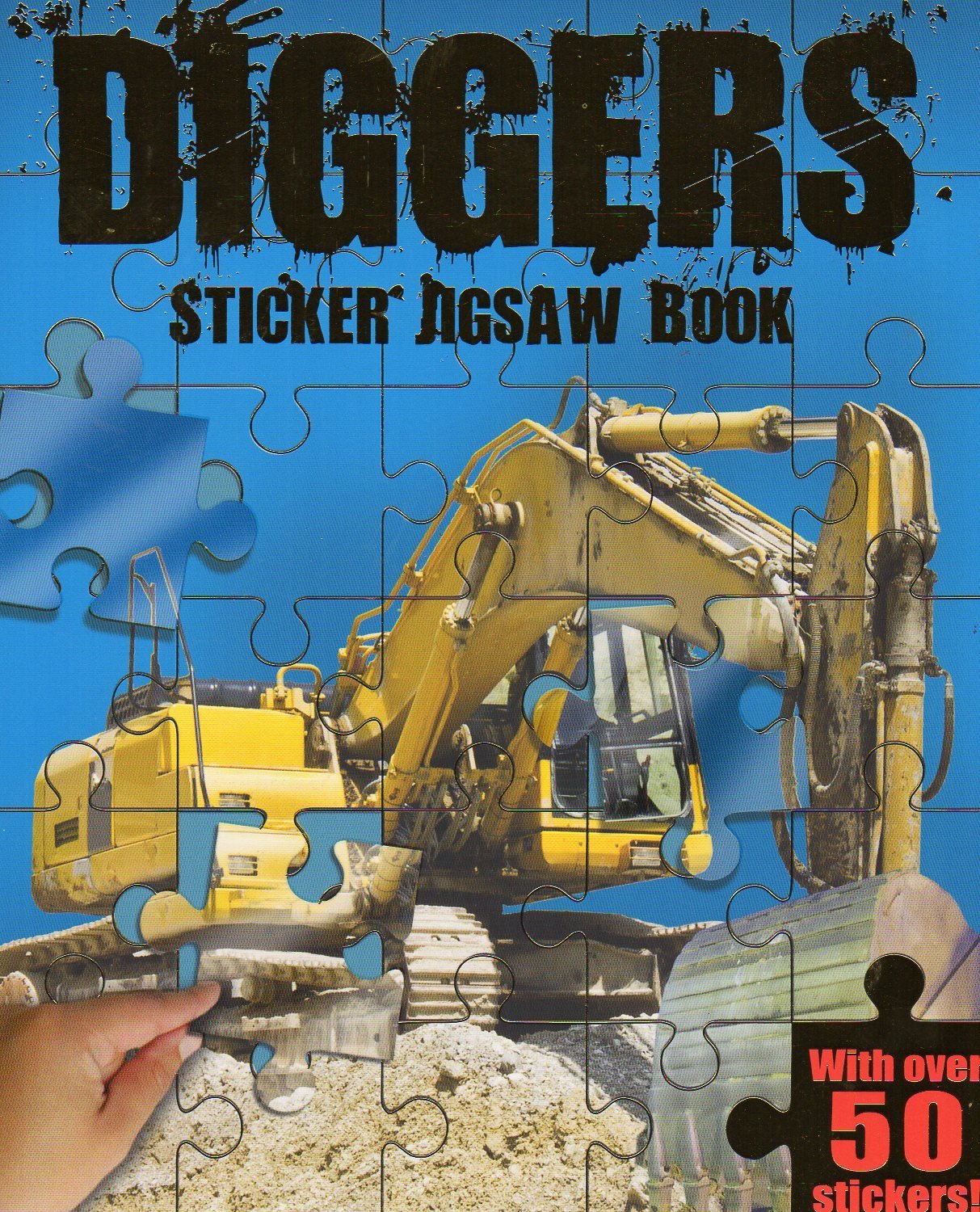 Diggers Sticker Jigsaw Book With Over 50 Stickers