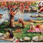 2 IN 1 Puzzles "First Fall & Cupcake Picnic" 480 Total Pieces