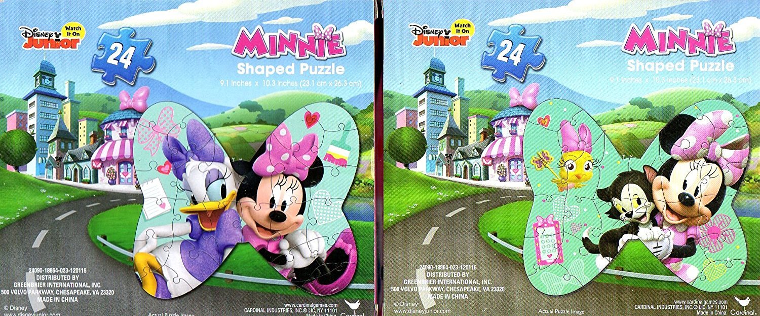 Disney Junior Minnie 24 Pieces Shaped Jigsaw Puzzle