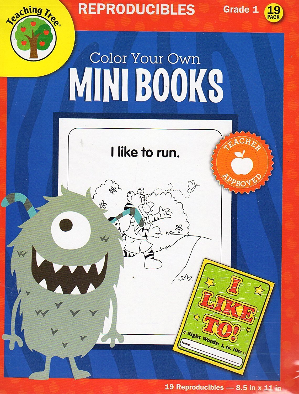 Color Your Own Mini Books - Educational Reproducible Workbook - Grades 1