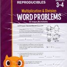 Addition and Subtraction Word Problems Reproducible Workbook - Grades 3-4