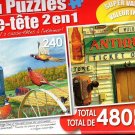 Pheasant Country and Rosseau General Store- Total 480 Piece 2 in 1 Jigsaw Puzzles