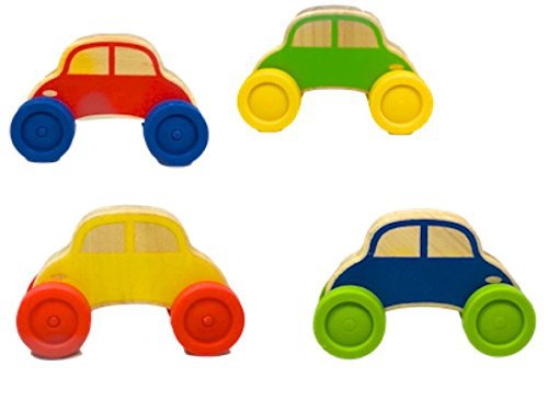 Wood Works Stacking Cars - 2 Wooden Stacking Cars