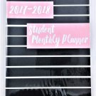 Student Monthly Planner Jul 2017 - Jun 2018 (Black and Pink Stripes) Student Monthly Planner Jul 2017 - Jun 2018 (Black and Pink Stripes)