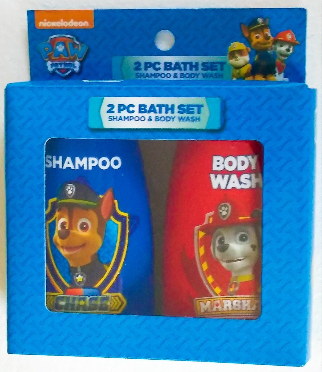 paw patrol bath gift set