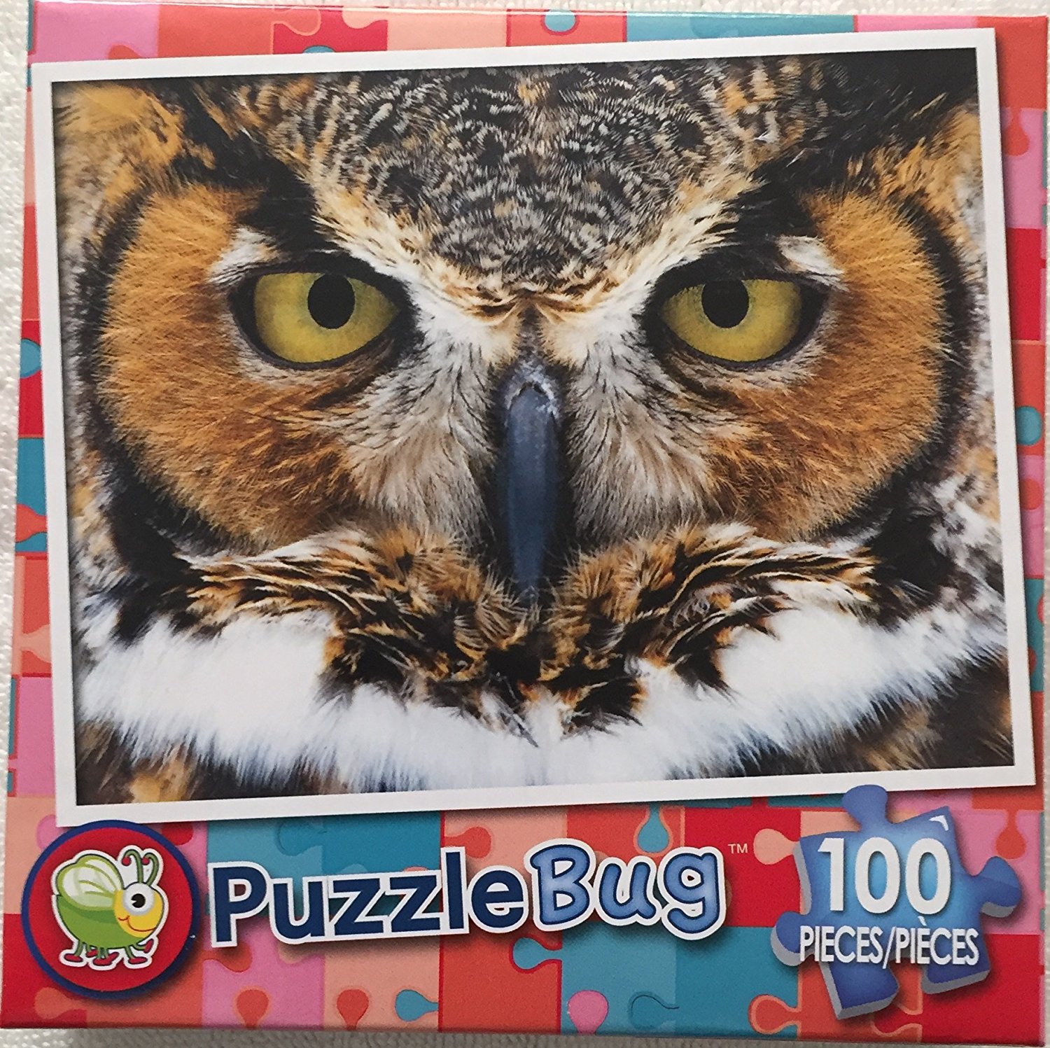 Great Horned Owl PuzzleBug 100 Piece Jigsaw Puzzle