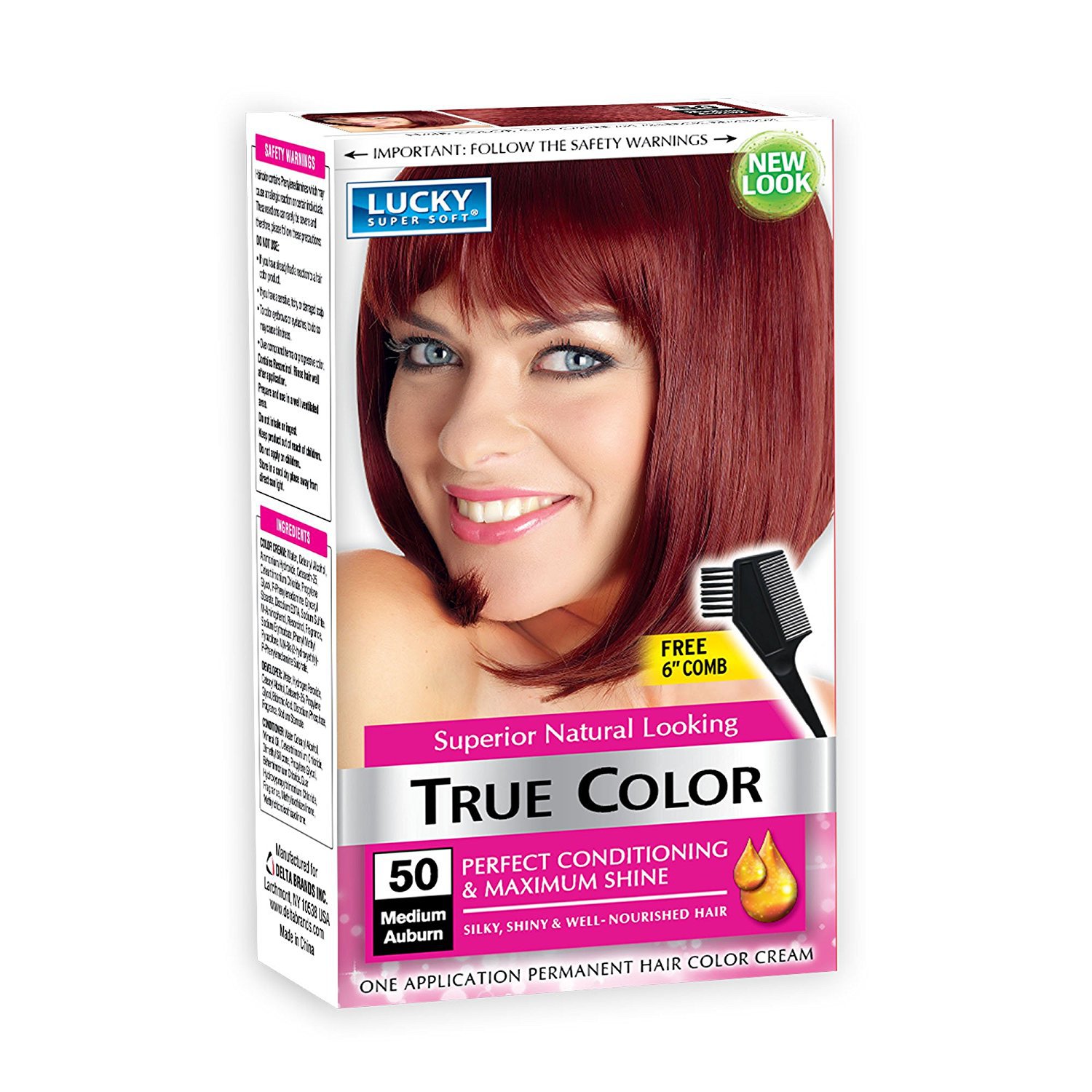 Lucky Super Soft Women's Hair Color, Medium Auburn