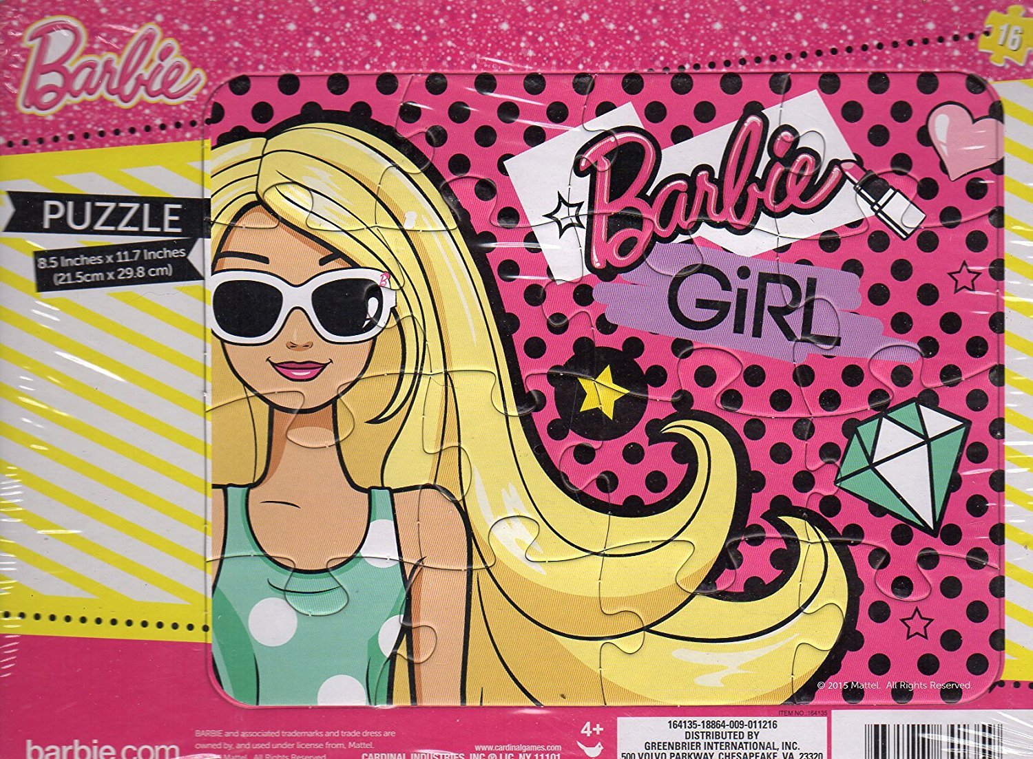 Barbie Barbie Girl 16 Pieces Jigsaw Puzzle