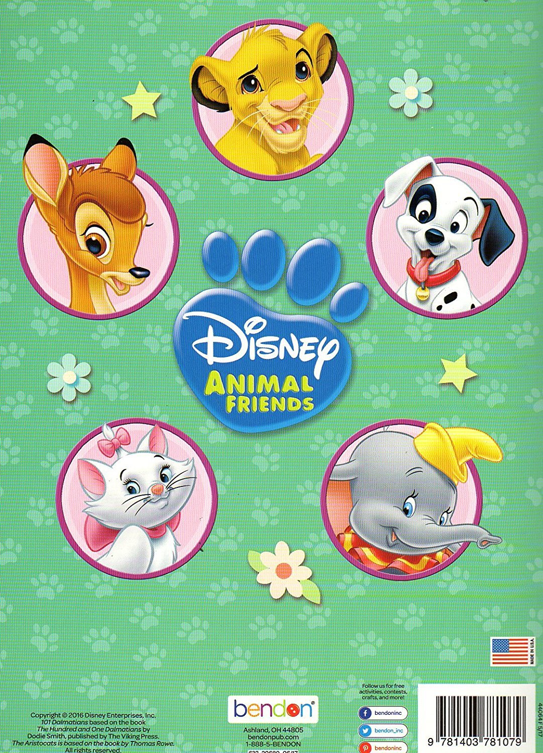 Disney Animal Friends Big Fun Book to Color - Bunch of Pals