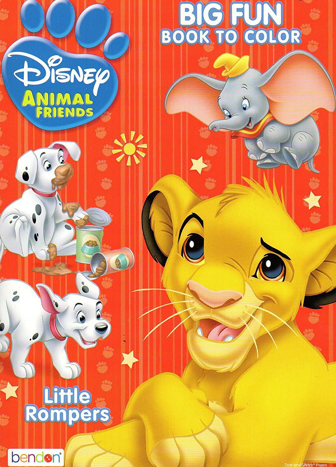 Disney Animal Friends Big Fun Book to Color Little Rompers