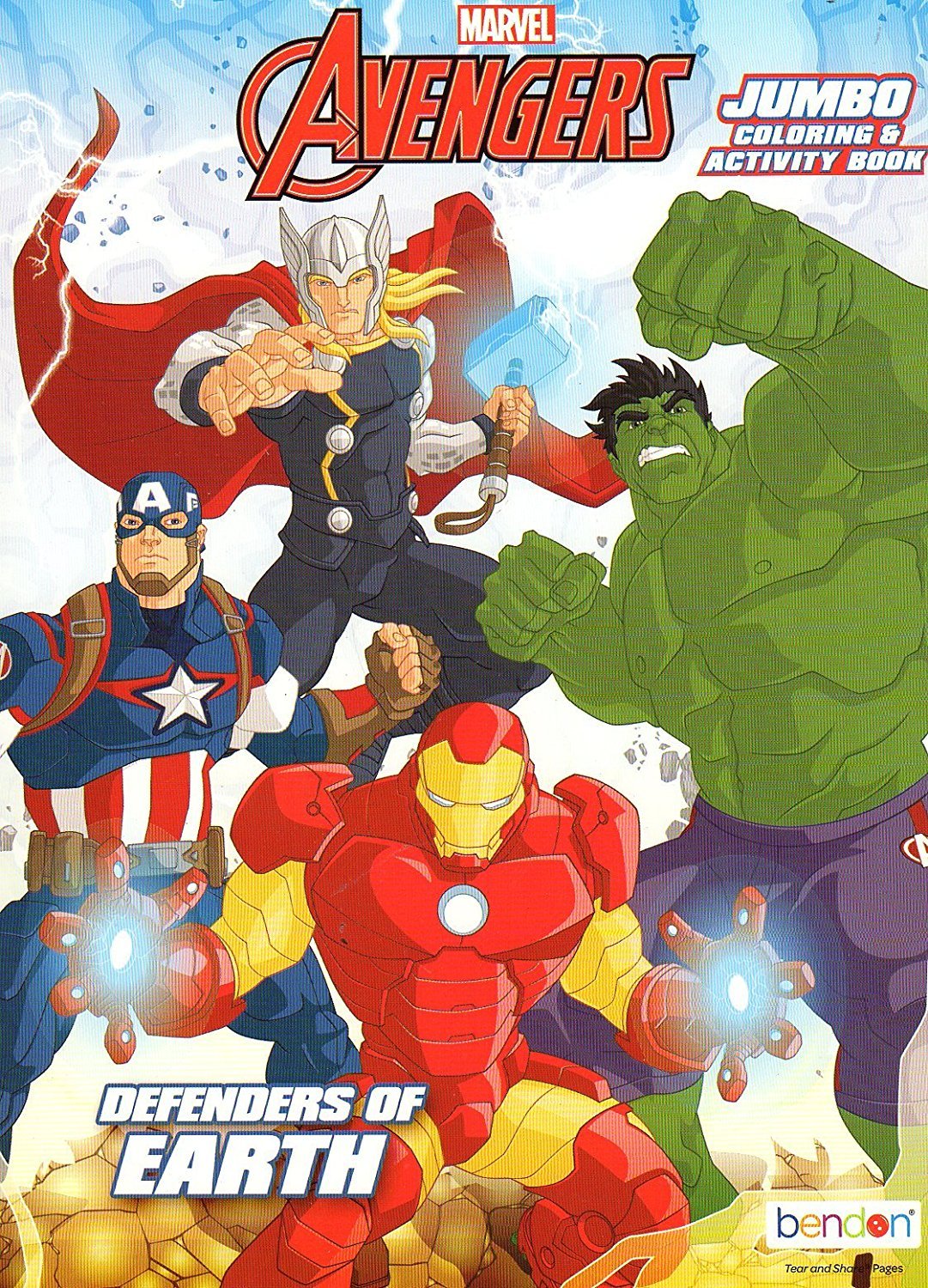 Marvel Avengers Assemble Jumbo Coloring and Activity Book - Defenders ...