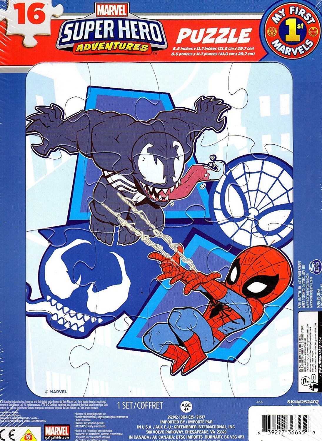 Marvel Super Hero Adventures 16 Pieces Jigsaw Puzzle v5