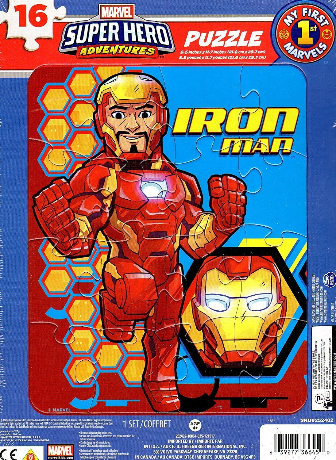 Marvel Super Hero Adventures 16 Pieces Jigsaw Puzzle v8