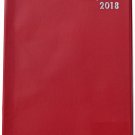 2018 Planner, Monthly Page Format (Red)