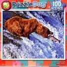Alaskan Grizzly Bear Fishing - 100 Piece Jigsaw Puzzle