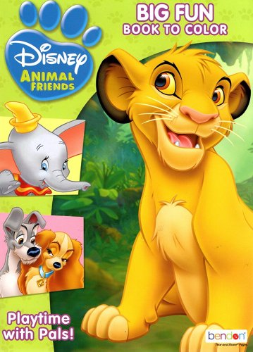 Download Disney Animal Friends Big Fun Book To Color Playtime With Pals