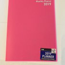 2019 Planner, Monthly Page Format (Pink)