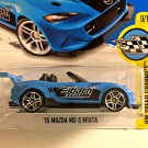 Hot Wheels 2017 HW Speed Graphics '15 Mazda MX-5 Miata 177/365, Light Blue