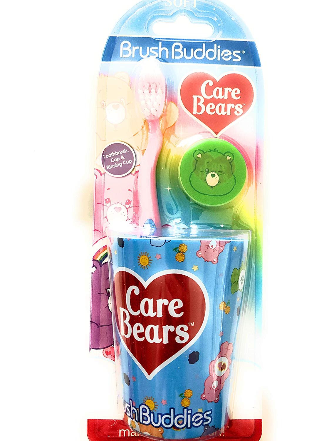 Care Bear Toothbrush Set 3 Pieces!
