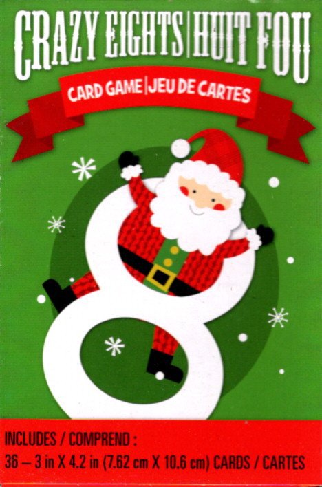 Crazy Eights - Christmas Playing Cards Game