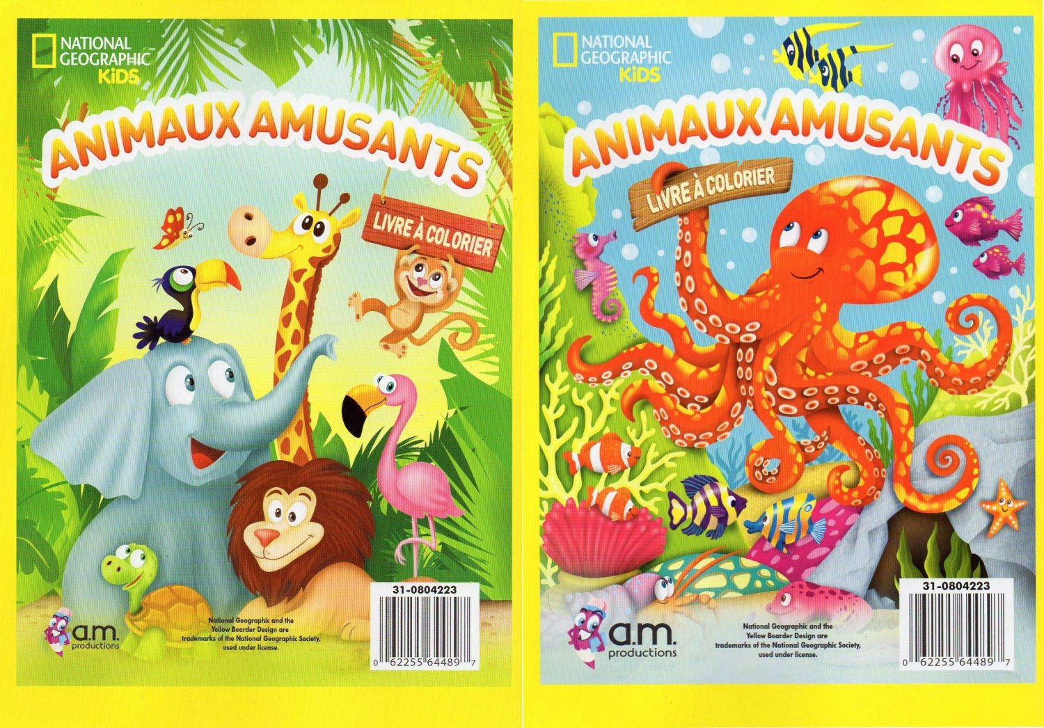 National Geographic Kids - Animal Fun - Coloring Book - Set of 2 Books