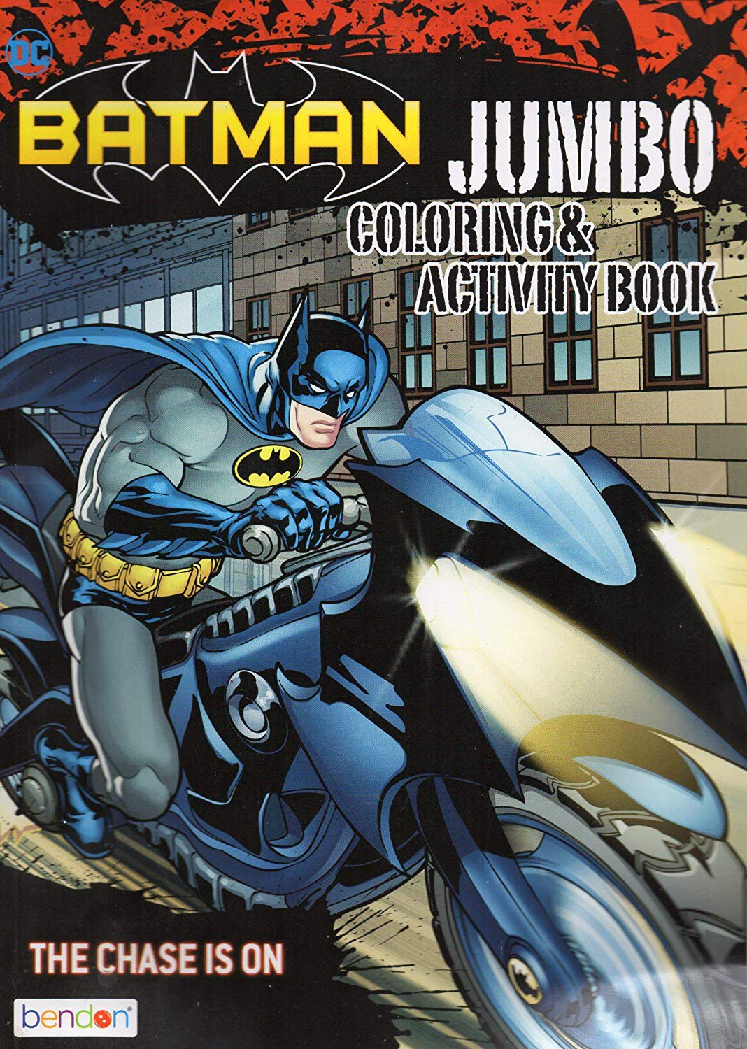 DC Comics Batman Jumbo Coloring & Activity Book The Chase is ON