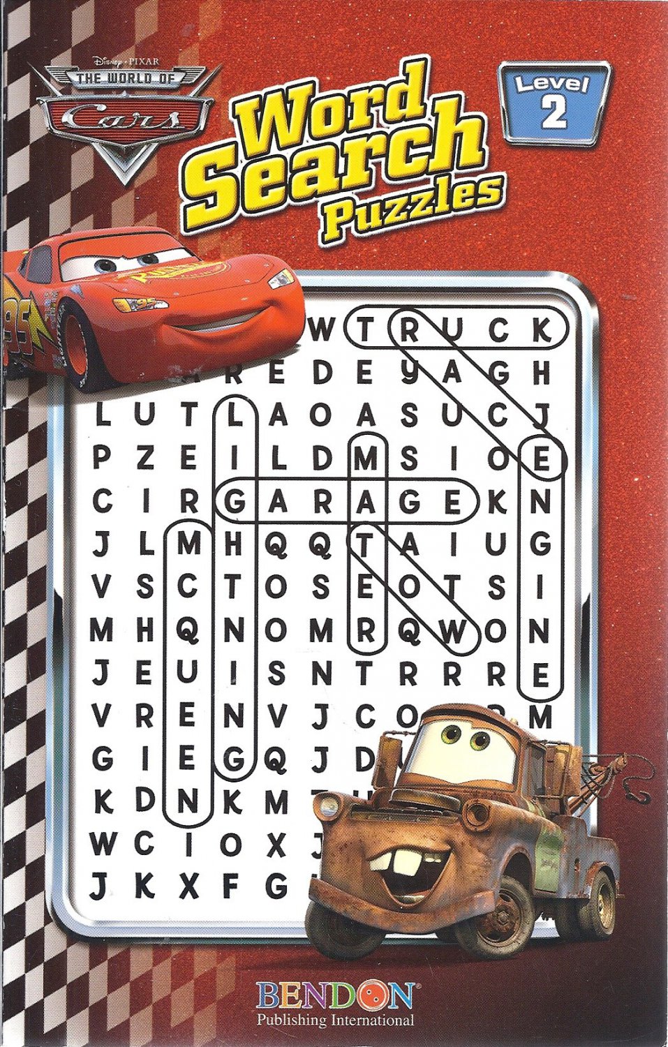 Disney Pixar The World of Cars Word Search Puzzles (Level 2)