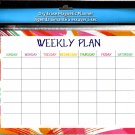 Magnetic Dry Erase Calendar - White Board Planner for Refrigerator/School Lockers -  v10