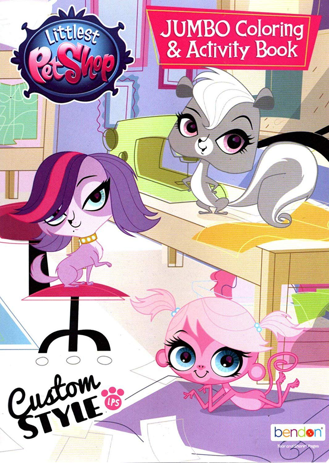 Hasbro Littlest Pet Shop Jumbo Coloring & Activity Book - Custom Style