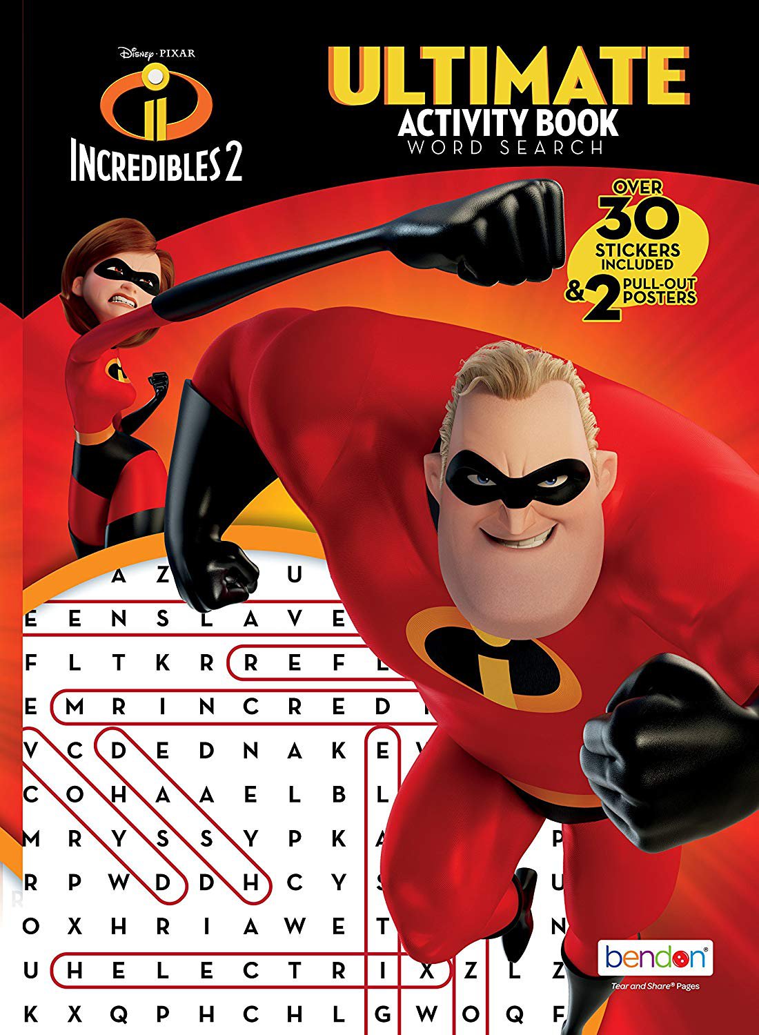 The Incredibles Bendon Ultimate Activity Poster Book - Word Search
