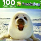 Cra-Z-Art Harp Seal Pup on Ice - Puzzlebug - 100 Piece Jigsaw Puzzle