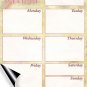 (Set with 5 Items) - Weekly Magnetic Calendar + Message Board + 3 magnetic dry erase marker v2