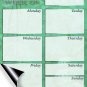 (Set with 5 Items) - Weekly Magnetic Calendar + Message Board + 3 magnetic dry erase marker v5